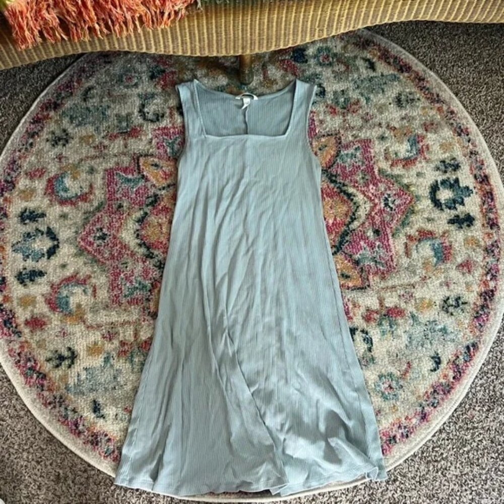 H&M Light Blue Midi Dress